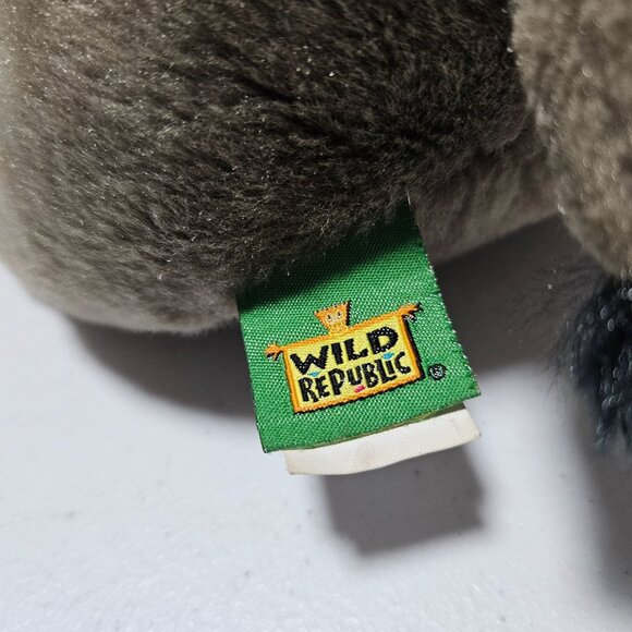 Wild Republic Elephant 15 inch Plush Gray Tusks Realistic Stuffed Animal Toy - Picture 6 of 9